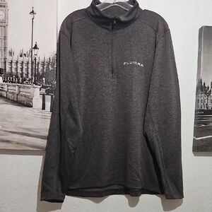 Fluidra Gray Quarter-Zip Pullover